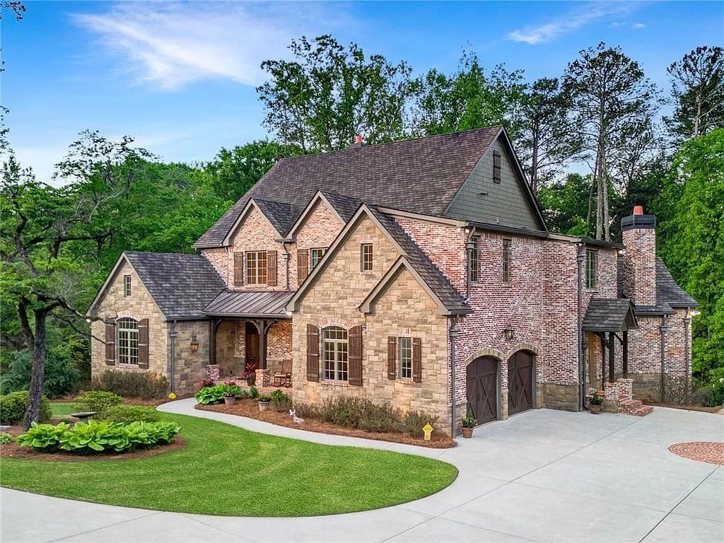 Stunning Cotswold-Inspired English Manor Home in Johns Creek, GA Designed for Entertaining, Asking $3.395M