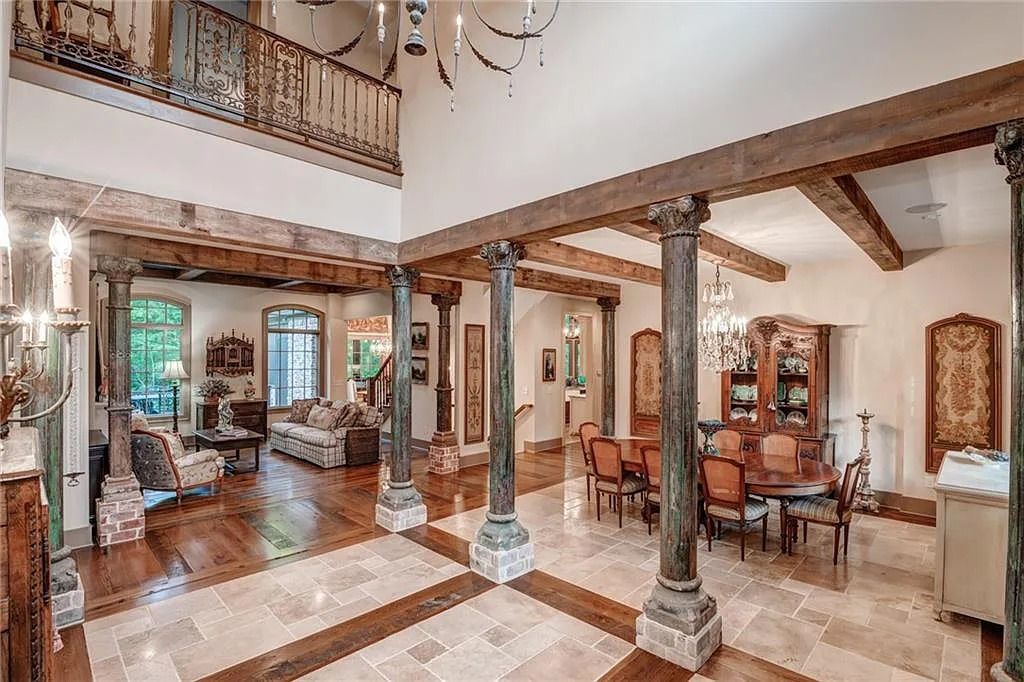 Stunning Cotswold-Inspired English Manor Home in Johns Creek, GA Designed for Entertaining, Asking $3.395M