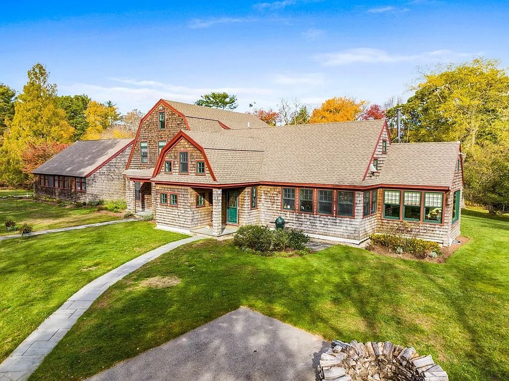 Stunning Shingle Style Property in Standish Shores, Duxbury with Beach Access Listed for $3,999,900