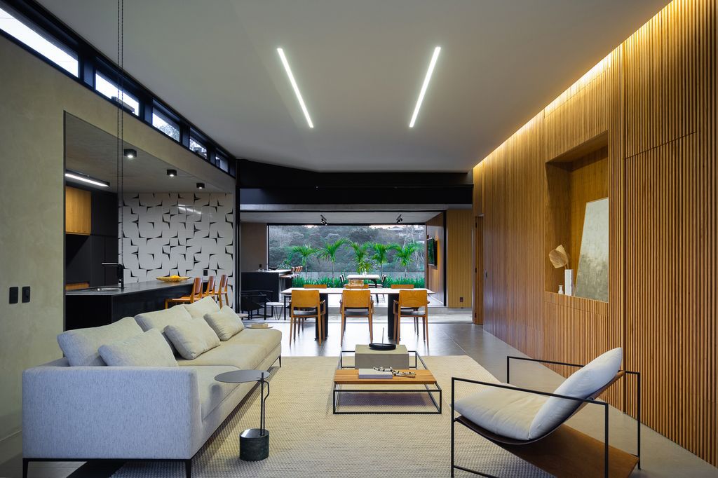 Two Squares House, Elegant House in Brazil by 24 7 Arquitetura