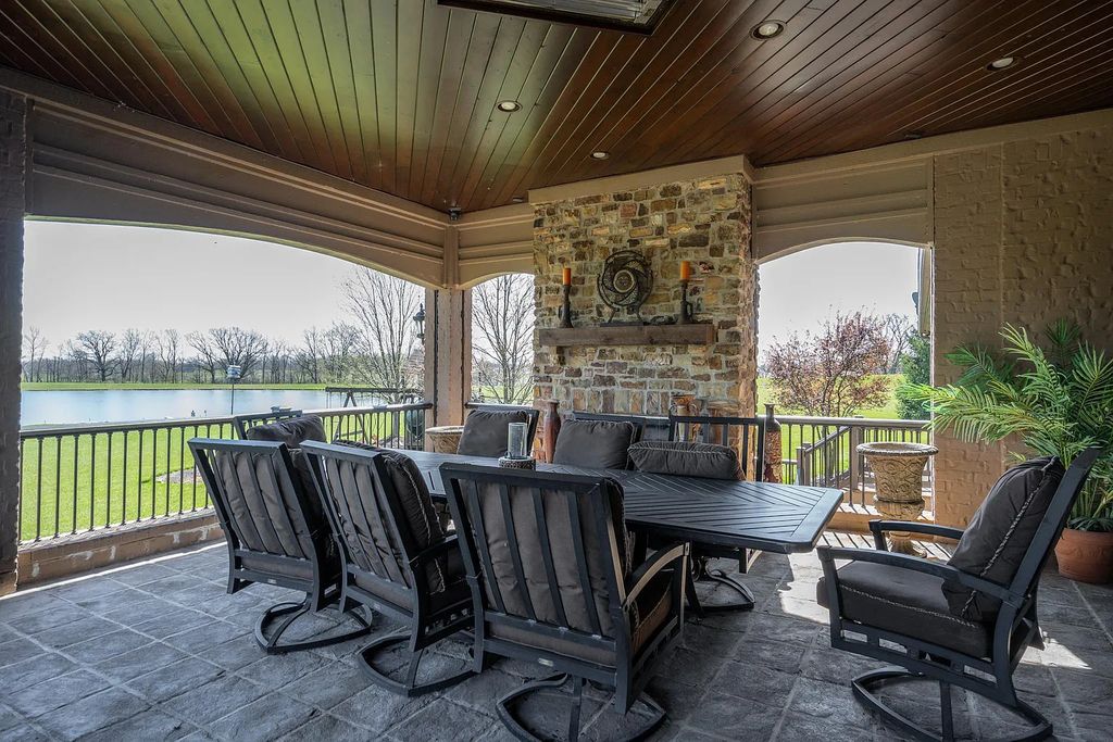 12304 E 196th Street Home in Noblesville, Indiana. Experience luxurious living in this exquisite estate located in Canterbury Estates, Noblesville, Indiana. With 6 bedrooms, 10 bathrooms, and over 19,000 square feet of living space on a 13-acre lot, this property offers complete privacy and stunning views overlooking a 7-acre stocked pond.