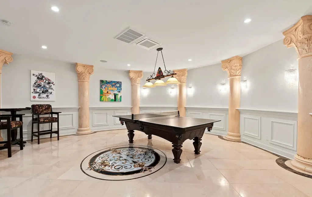1284 Eagle Road Home in New Hope, Pennsylvania. Prepare to be mesmerized by this extraordinary palatial estate home nestled in the highly sought-after Upper Makefield area of Bucks County. Poised on 11+ acres and seamlessly integrated into the hillside of Jericho Mountain, this remarkable residence spans over 19,000 square feet, offering a level of detail and amenities that are truly unparalleled. A stunning example of French European architecture, this one-of-a-kind mansion boasts a myriad of exquisite features and finishes that will leave you in awe.