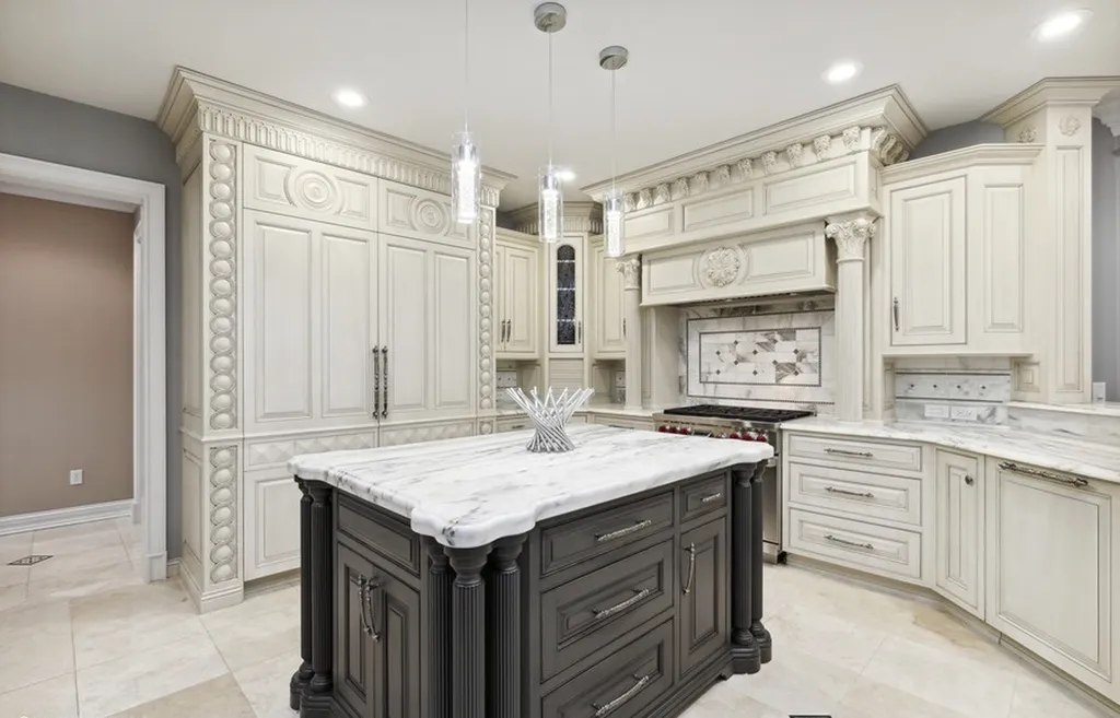 17540 Dublin Drive Home in Granger, Indiana. Experience the epitome of luxury in this magnificent 12,000+ square foot estate situated on a premier 2.65-acre lot with serene wooded views in the prestigious gated community of Shamrock Hills. Every detail of this gracious home showcases the finest materials and craftsmanship, resulting in an unparalleled living experience. Custom millwork, an elevator, and an array of exceptional features elevate this residence to the highest level of sophistication.