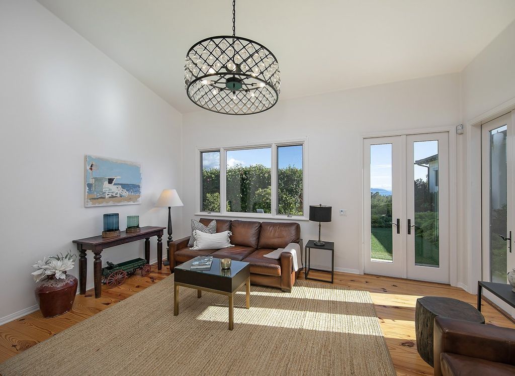 2170 Ortega Ranch Lane Home in Santa Barbara, California. Unwind in the lap of luxury at this newly renovated, single-level estate boasting breathtaking panoramic views that stretch across the horizon. Step inside to discover a world of elegance, where gracious rooms and covered terraces seamlessly connect with the awe-inspiring vistas. Designed for both entertainment and relaxation, this extraordinary home offers a harmonious blend of public and private spaces.