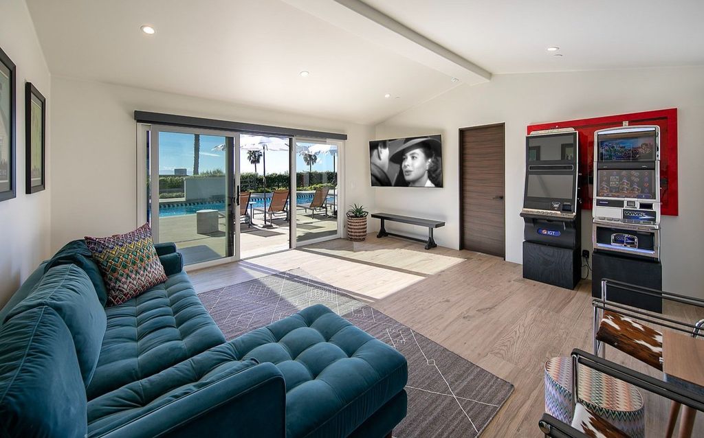 2170 Ortega Ranch Lane Home in Santa Barbara, California. Unwind in the lap of luxury at this newly renovated, single-level estate boasting breathtaking panoramic views that stretch across the horizon. Step inside to discover a world of elegance, where gracious rooms and covered terraces seamlessly connect with the awe-inspiring vistas. Designed for both entertainment and relaxation, this extraordinary home offers a harmonious blend of public and private spaces.