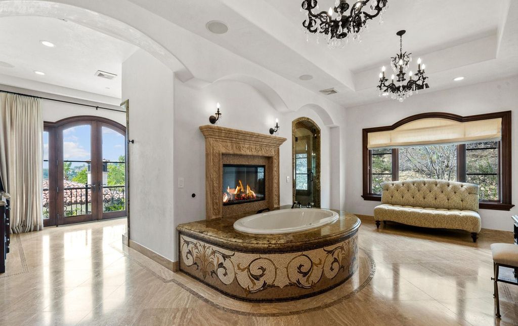 4787 Windhaven Drive Home in Thousand Oaks, California. Windhaven Vineyard Estate is a luxurious Mediterranean palace located in the guard-gated community of Country Club Estates. The estate sits on nearly 5 acres with stunning views of mountains, vineyards, and a golf course. 