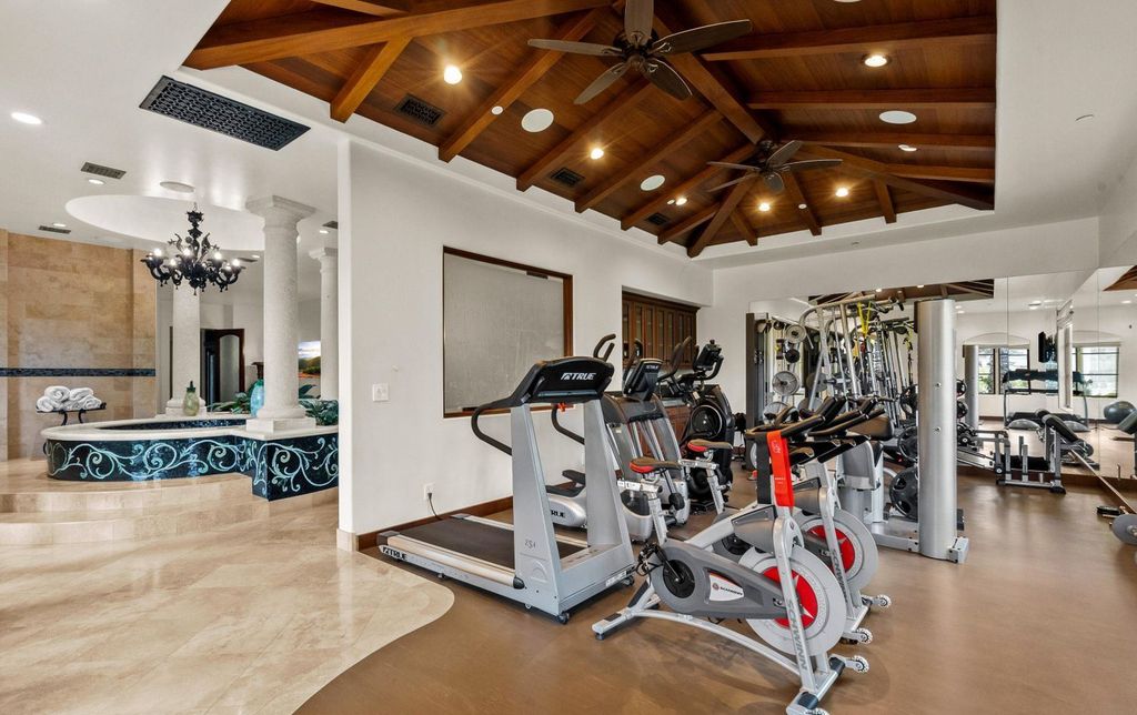 4787 Windhaven Drive Home in Thousand Oaks, California. Windhaven Vineyard Estate is a luxurious Mediterranean palace located in the guard-gated community of Country Club Estates. The estate sits on nearly 5 acres with stunning views of mountains, vineyards, and a golf course. 