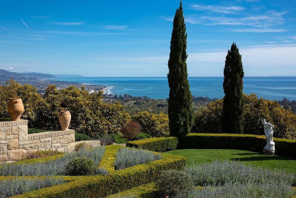 550 Freehaven Drive Home in Santa Barbara, California. This stunning estate, built in 2007, features 5 bedrooms, 7 bathrooms, and 8,117 square feet of luxurious living space on a sprawling 21.56-acre lot. Enjoy breathtaking views of the ocean, mountains, and Montecito's iconic natural beauty from every corner of the property.