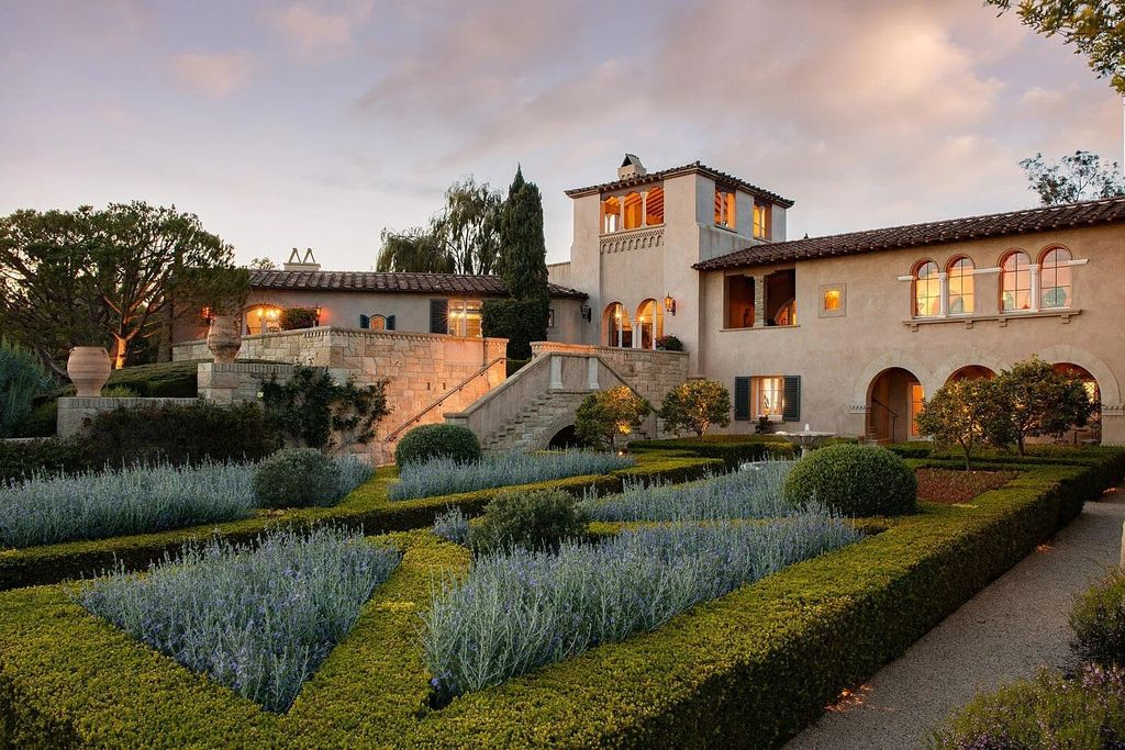 550 Freehaven Drive Home in Santa Barbara, California. This stunning estate, built in 2007, features 5 bedrooms, 7 bathrooms, and 8,117 square feet of luxurious living space on a sprawling 21.56-acre lot. Enjoy breathtaking views of the ocean, mountains, and Montecito's iconic natural beauty from every corner of the property.