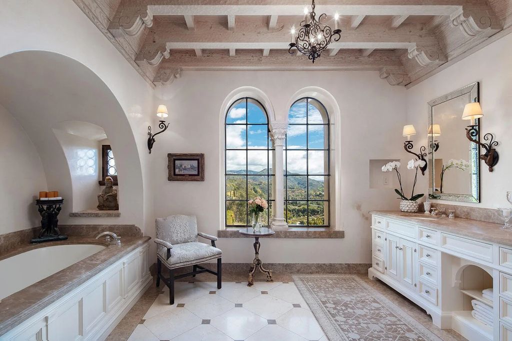 550 Freehaven Drive Home in Santa Barbara, California. This stunning estate, built in 2007, features 5 bedrooms, 7 bathrooms, and 8,117 square feet of luxurious living space on a sprawling 21.56-acre lot. Enjoy breathtaking views of the ocean, mountains, and Montecito's iconic natural beauty from every corner of the property.