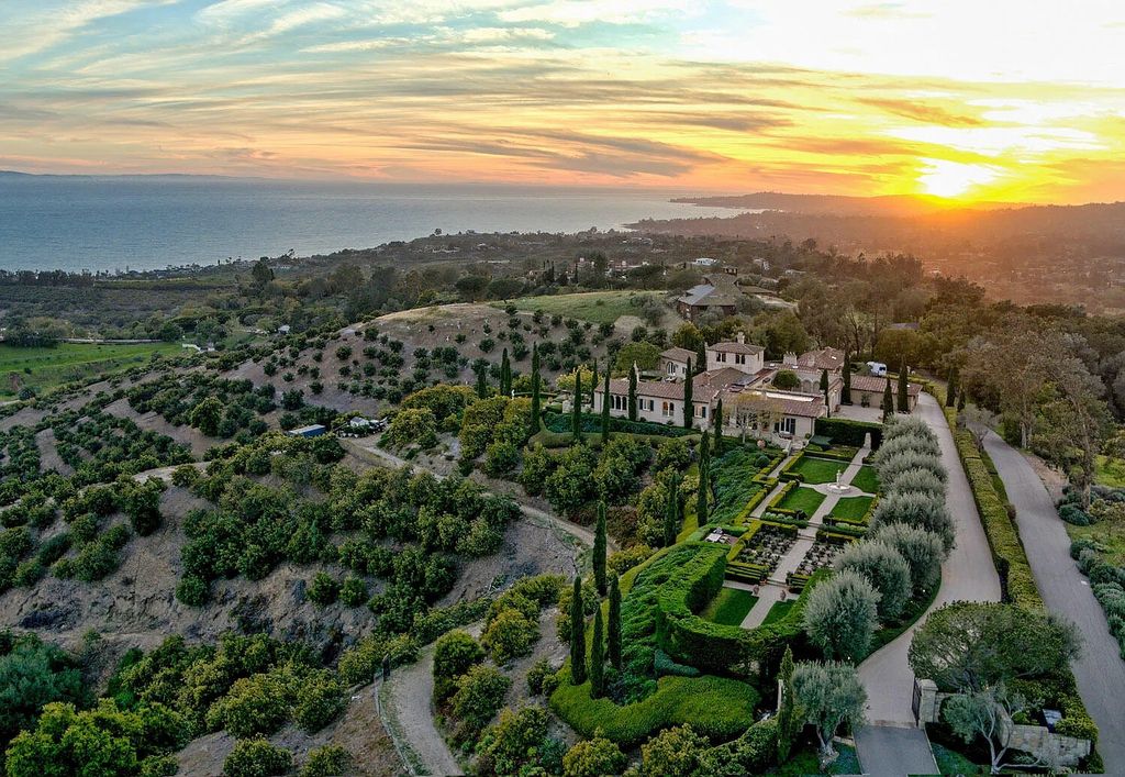 550 Freehaven Drive Home in Santa Barbara, California. This stunning estate, built in 2007, features 5 bedrooms, 7 bathrooms, and 8,117 square feet of luxurious living space on a sprawling 21.56-acre lot. Enjoy breathtaking views of the ocean, mountains, and Montecito's iconic natural beauty from every corner of the property.