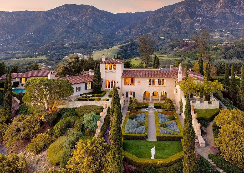 550 Freehaven Drive Home in Santa Barbara, California. This stunning estate, built in 2007, features 5 bedrooms, 7 bathrooms, and 8,117 square feet of luxurious living space on a sprawling 21.56-acre lot. Enjoy breathtaking views of the ocean, mountains, and Montecito's iconic natural beauty from every corner of the property.