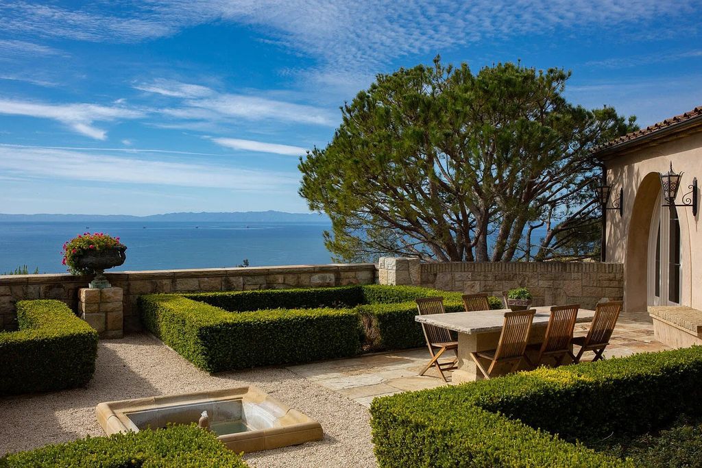 550 Freehaven Drive Home in Santa Barbara, California. This stunning estate, built in 2007, features 5 bedrooms, 7 bathrooms, and 8,117 square feet of luxurious living space on a sprawling 21.56-acre lot. Enjoy breathtaking views of the ocean, mountains, and Montecito's iconic natural beauty from every corner of the property.