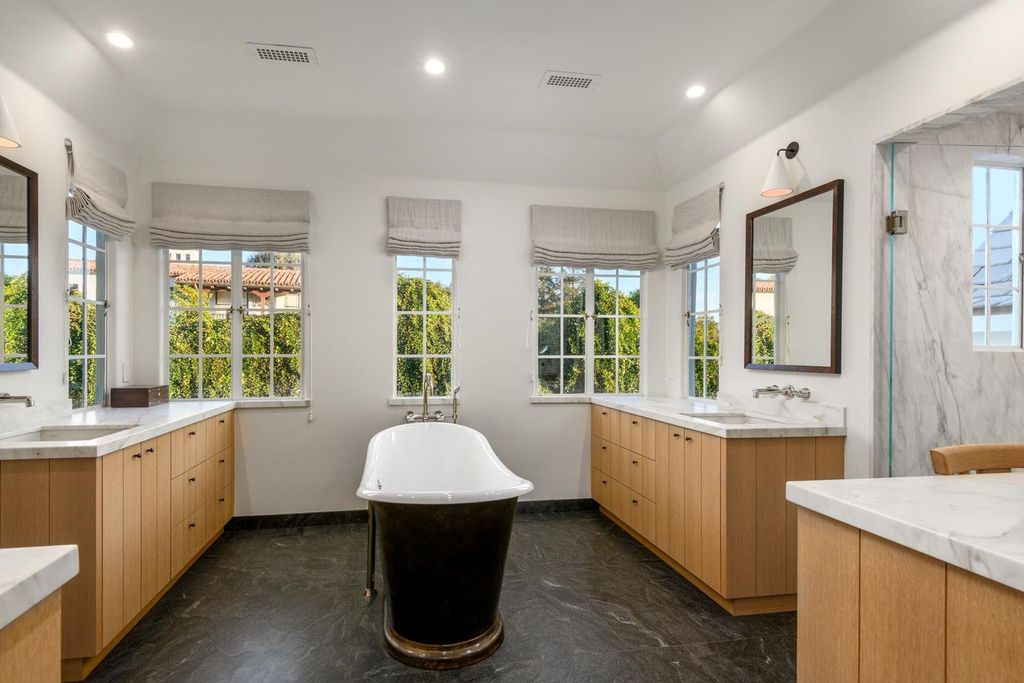 808 San Ysidro Lane Home in Santa Barbara, California. Discover this meticulously renovated oasis located near the renowned San Ysidro Ranch and Upper Village. Imbued with a captivating French Country feel, this exceptional property has undergone a high-end modernization by acclaimed international designer Mike Moser and renowned builder Richard Heimberg.