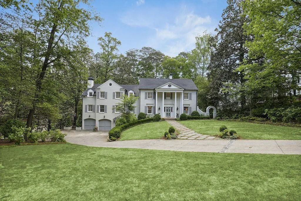 Atlanta, GA: Gorgeous Traditional Home with Breathtaking Backyard Views for Sale at $2.5M
