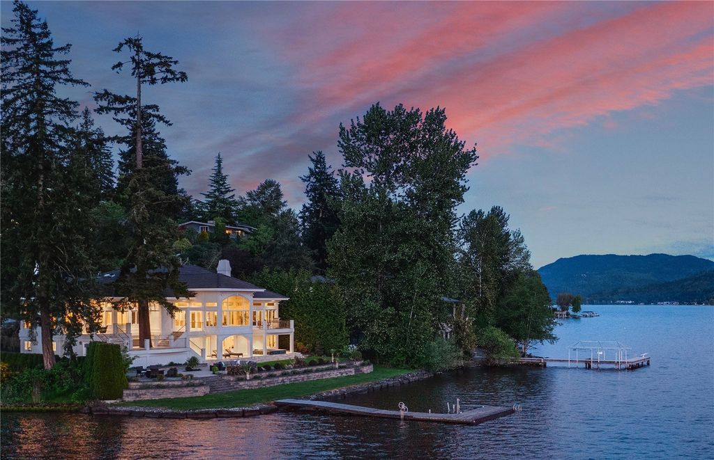Breathtaking Waterfront Estate on East Lake Sammamish: A Contemporary Icon with 104' of Shoreline, Listed at $7.498M