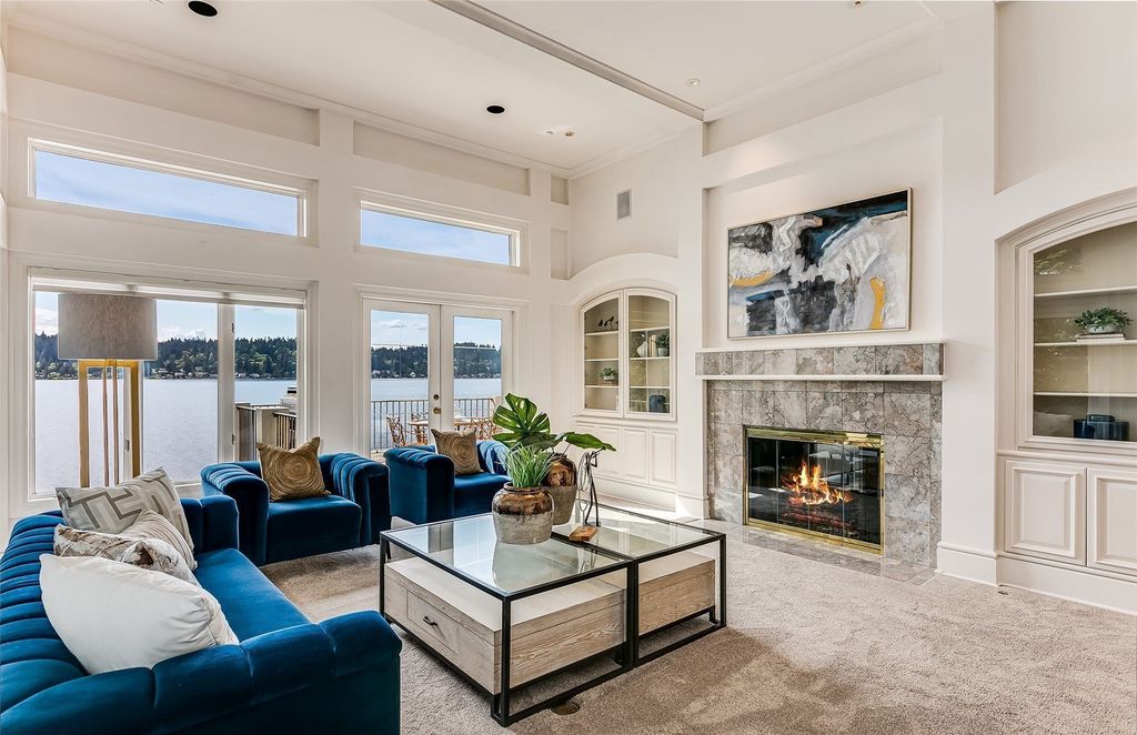 Breathtaking Waterfront Estate on East Lake Sammamish: A Contemporary Icon with 104' of Shoreline, Listed at $7.498M