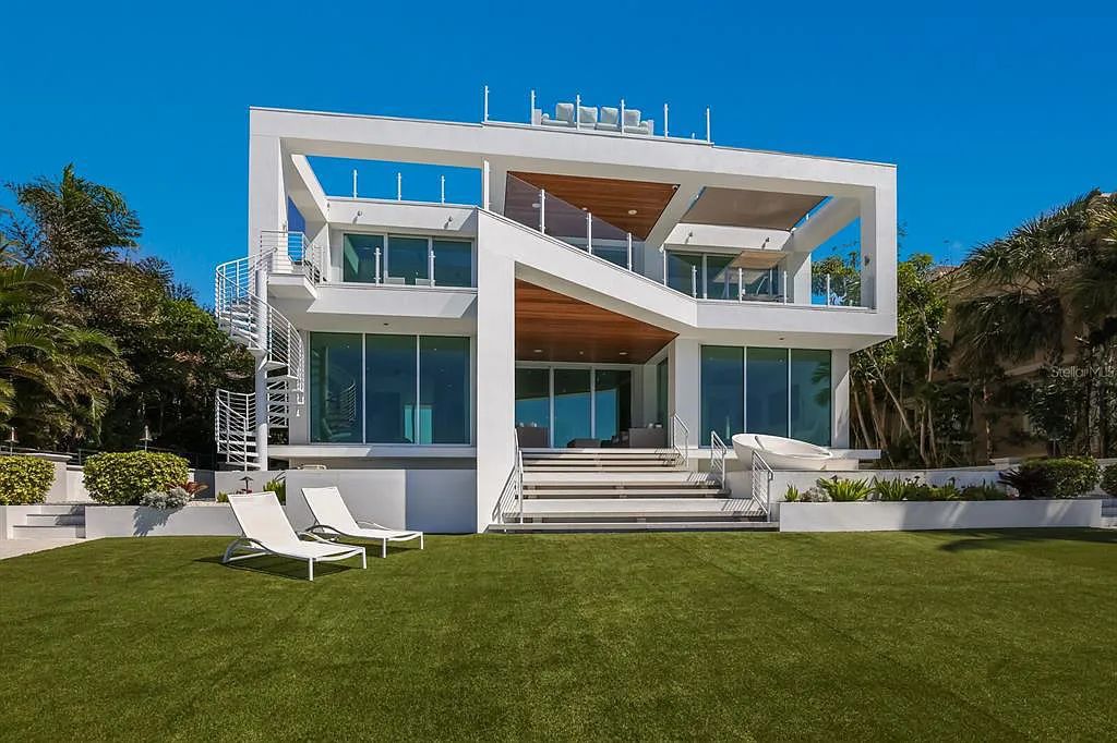Experience luxury living at its finest with this modern masterpiece at 1325 Westway Drive, Sarasota, Florida. This SMART home features 5 beds, 8 baths, and a 6,590 sq. ft. living space on a 0.41-acre lot.