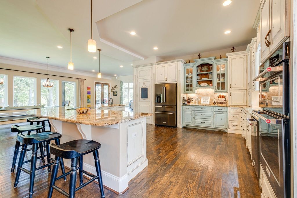 Elegant French Country Estate in Mount Juliet, TN, Embracing Serene Waterfront Living, Listed at $5.265M
