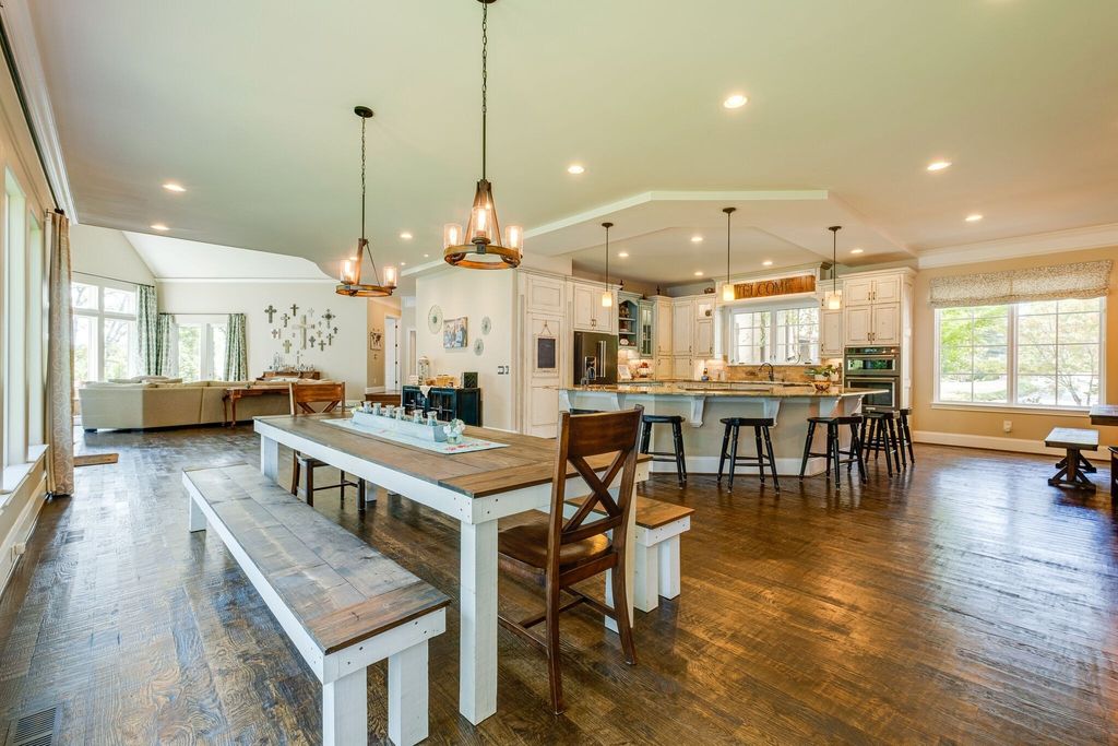 Elegant French Country Estate in Mount Juliet, TN, Embracing Serene Waterfront Living, Listed at $5.265M