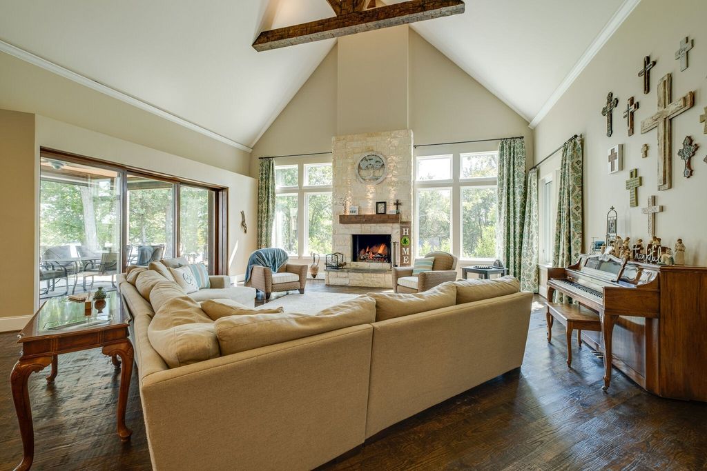 Elegant French Country Estate in Mount Juliet, TN, Embracing Serene Waterfront Living, Listed at $5.265M