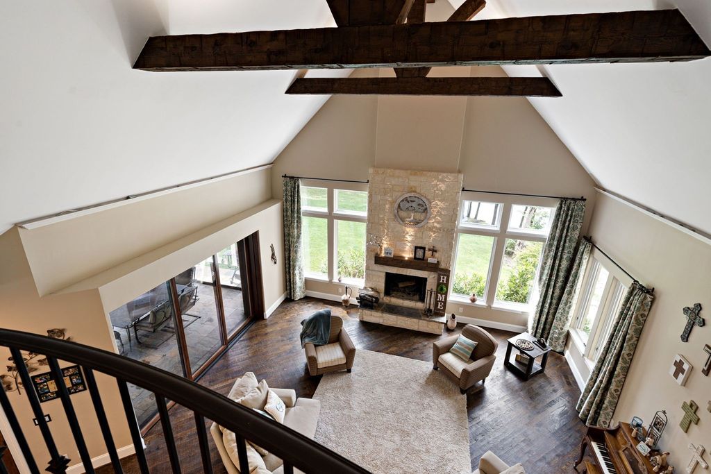 Elegant French Country Estate in Mount Juliet, TN, Embracing Serene Waterfront Living, Listed at $5.265M