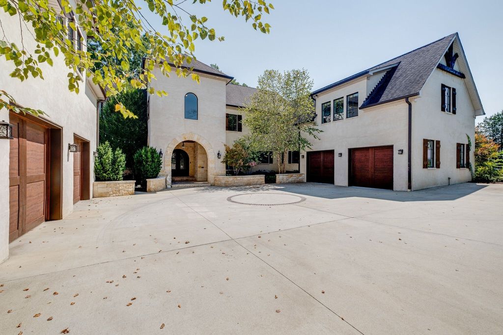 Elegant French Country Estate in Mount Juliet, TN, Embracing Serene Waterfront Living, Listed at $5.265M