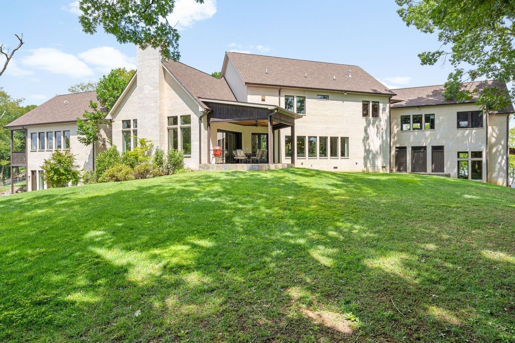 Elegant French Country Estate in Mount Juliet, TN, Embracing Serene Waterfront Living, Listed at $5.265M