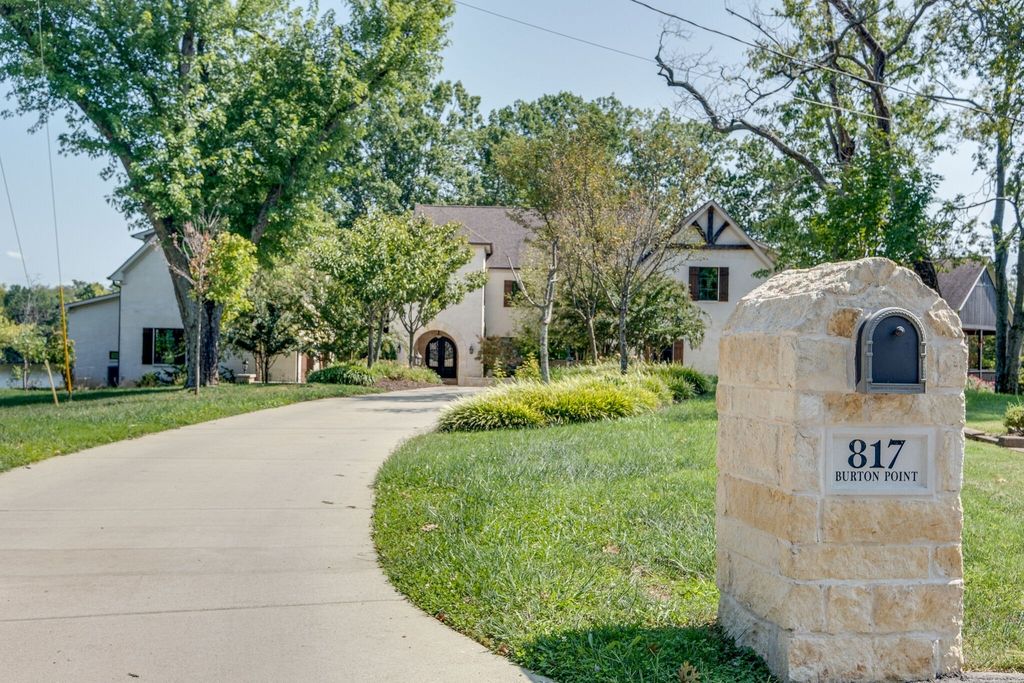 Elegant French Country Estate in Mount Juliet, TN, Embracing Serene Waterfront Living, Listed at $5.265M
