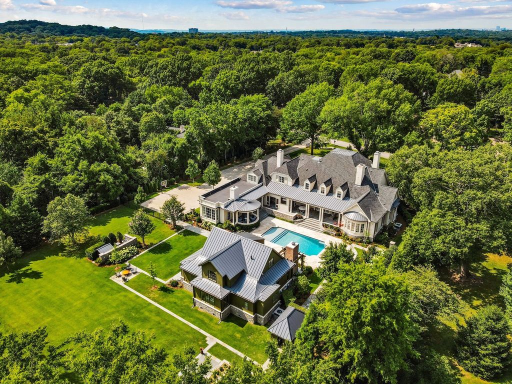 Elegant Nashville, TN Estate Seamlessly Combines Style, Functionality, and Impressive Amenities, Asking $10.5M