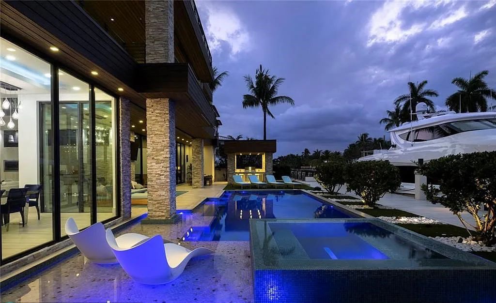 Experience luxury waterfront living at its finest at 2437 Delmar Place, Fort Lauderdale, Florida! This stunning modern estate features 6 bedrooms, 10 bathrooms, and over 7,000 sq ft of living space on an oversized lot with a 12x103 ft concrete dock and privacy gate.