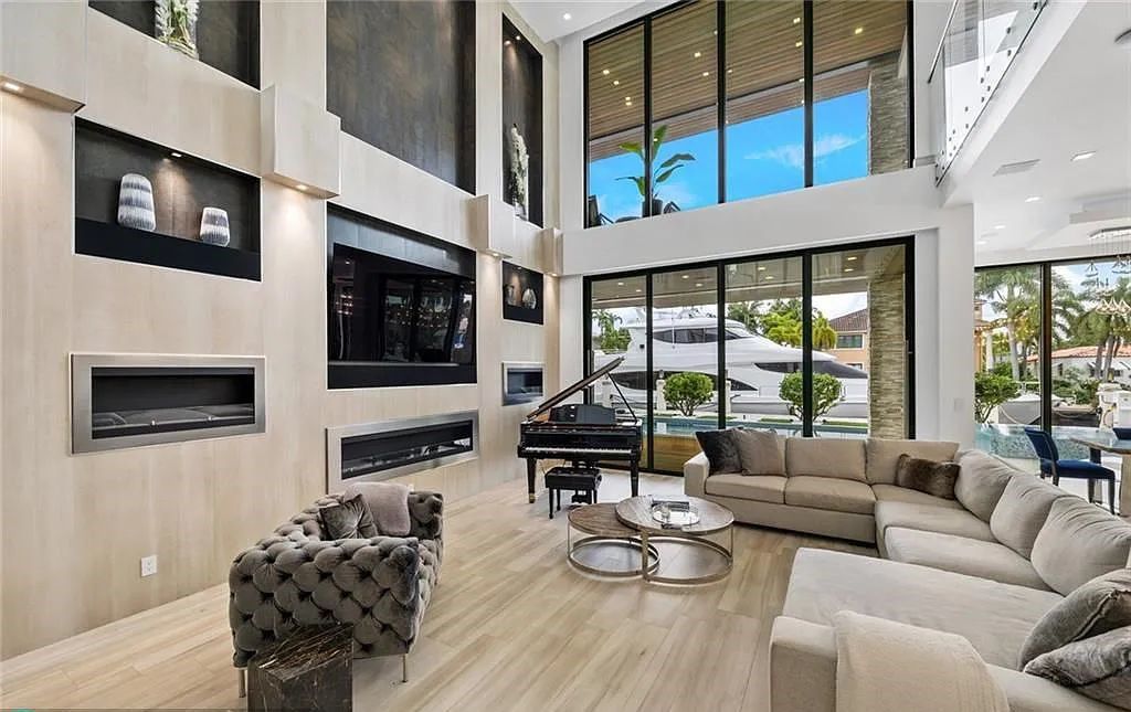 Experience luxury waterfront living at its finest at 2437 Delmar Place, Fort Lauderdale, Florida! This stunning modern estate features 6 bedrooms, 10 bathrooms, and over 7,000 sq ft of living space on an oversized lot with a 12x103 ft concrete dock and privacy gate.
