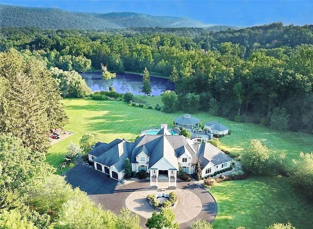 Exquisite Montebello, NY Home with Silent Forest, Scenic Views, and Private Pond, Listed at $4.999M
