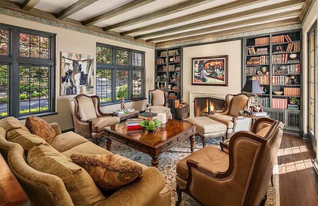 Extraordinary Edwin Ivey Storybook Home with Stunning Mountain Views in Shoreline, WA,  Available for $9.5M