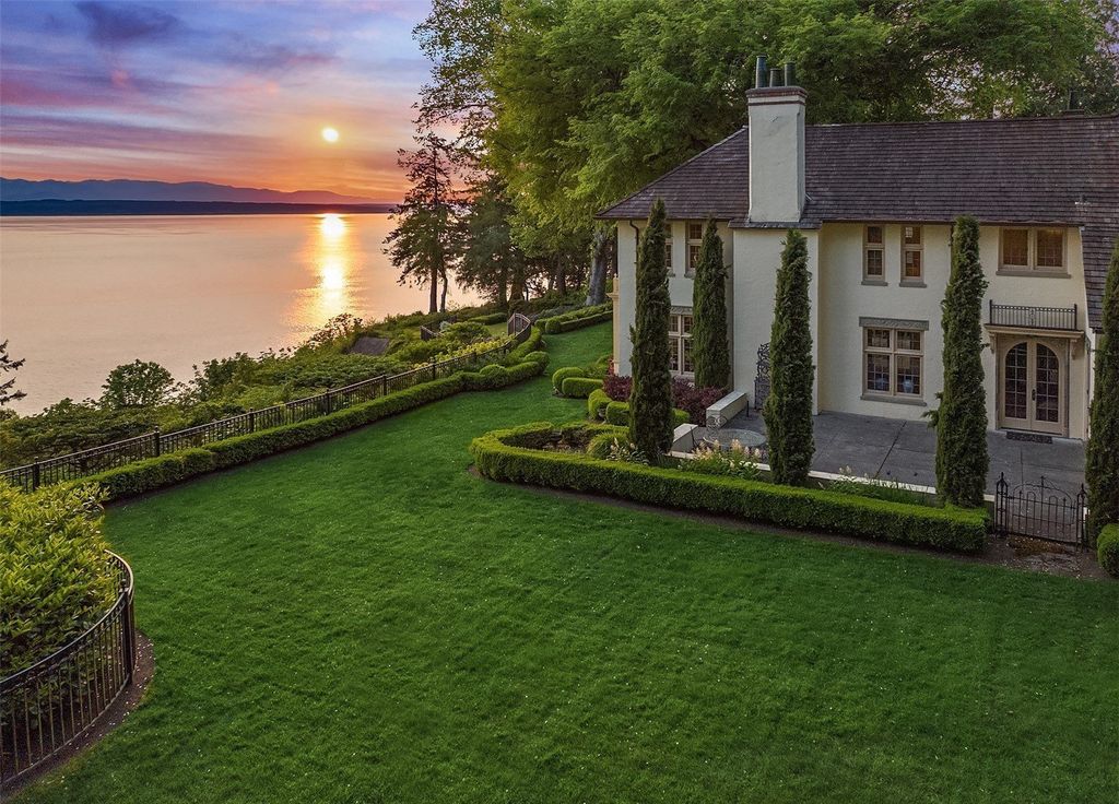 Extraordinary Edwin Ivey Storybook Home with Stunning Mountain Views in Shoreline, WA,  Available for $9.5M