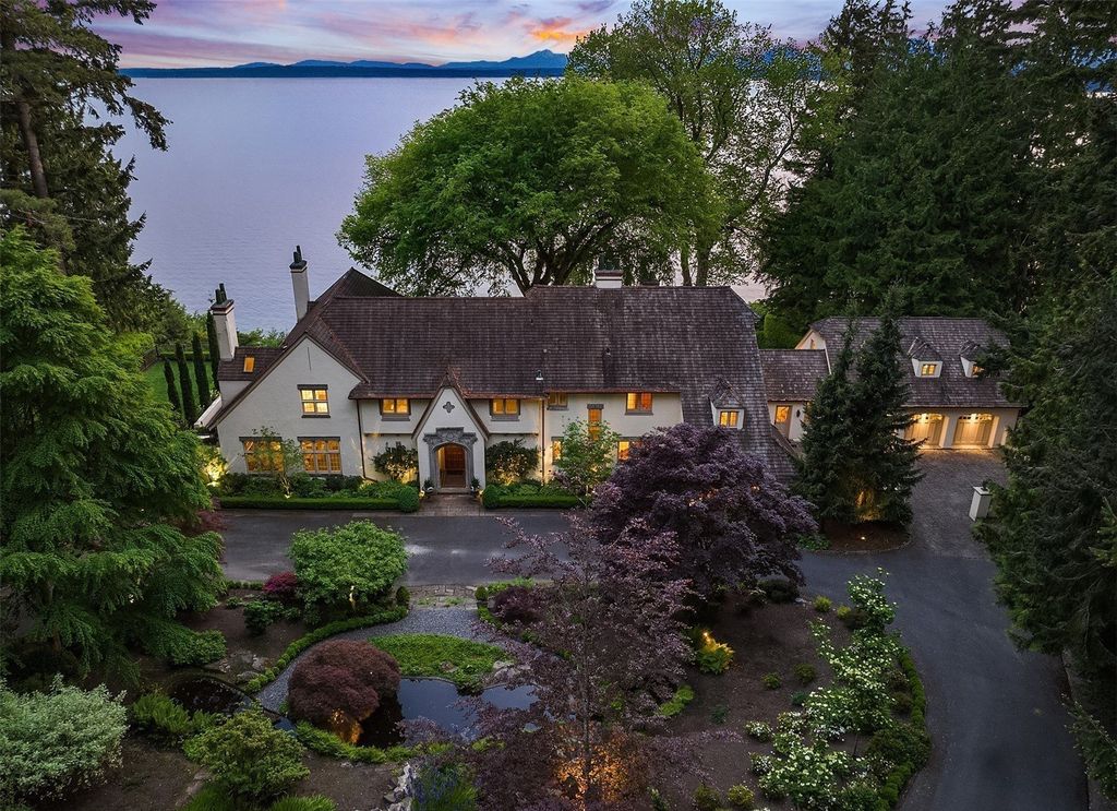 Extraordinary Edwin Ivey Storybook Home with Stunning Mountain Views in Shoreline, WA,  Available for $9.5M