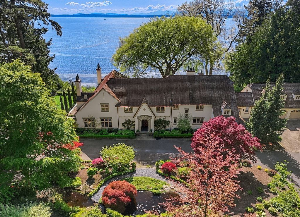 Extraordinary Edwin Ivey Storybook Home with Stunning Mountain Views in Shoreline, WA,  Available for $9.5M