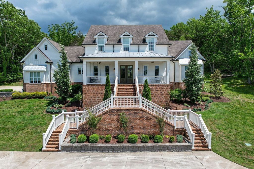 Gorgeous White Custom Farmhouse in Franklin, TN Embraces with its Warm and Welcoming Ambiance, Priced at $3.5M