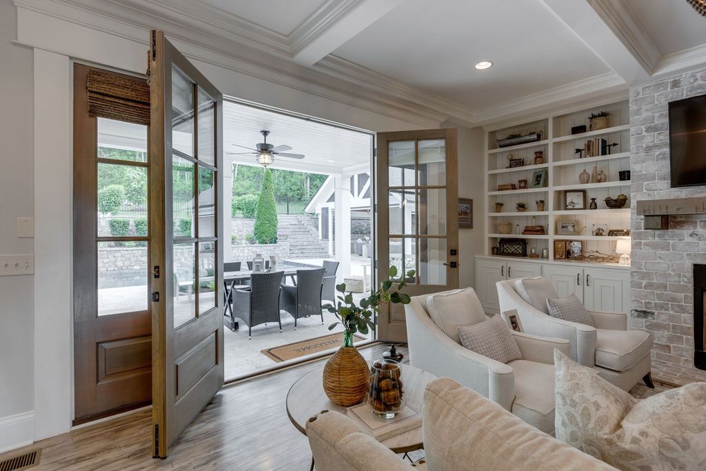 Gorgeous White Custom Farmhouse in Franklin, TN Embraces with its Warm and Welcoming Ambiance, Priced at $3.5M
