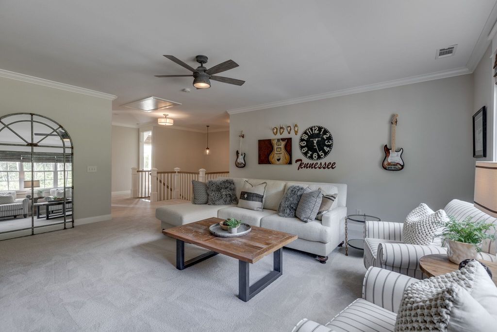 Gorgeous White Custom Farmhouse in Franklin, TN Embraces with its Warm and Welcoming Ambiance, Priced at $3.5M