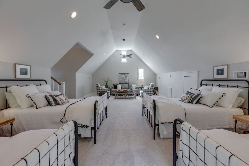 Gorgeous White Custom Farmhouse in Franklin, TN Embraces with its Warm and Welcoming Ambiance, Priced at $3.5M