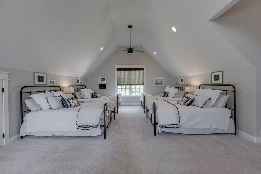 Gorgeous White Custom Farmhouse in Franklin, TN Embraces with its Warm and Welcoming Ambiance, Priced at $3.5M