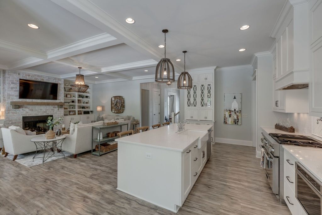 Gorgeous White Custom Farmhouse in Franklin, TN Embraces with its Warm and Welcoming Ambiance, Priced at $3.5M