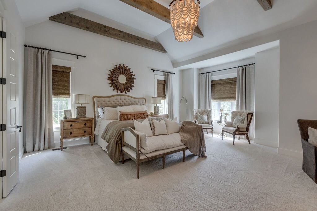 Gorgeous White Custom Farmhouse in Franklin, TN Embraces with its Warm and Welcoming Ambiance, Priced at $3.5M