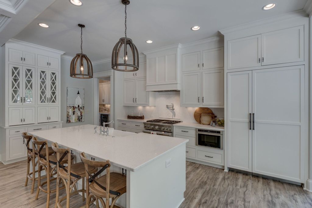 Gorgeous White Custom Farmhouse in Franklin, TN Embraces with its Warm and Welcoming Ambiance, Priced at $3.5M