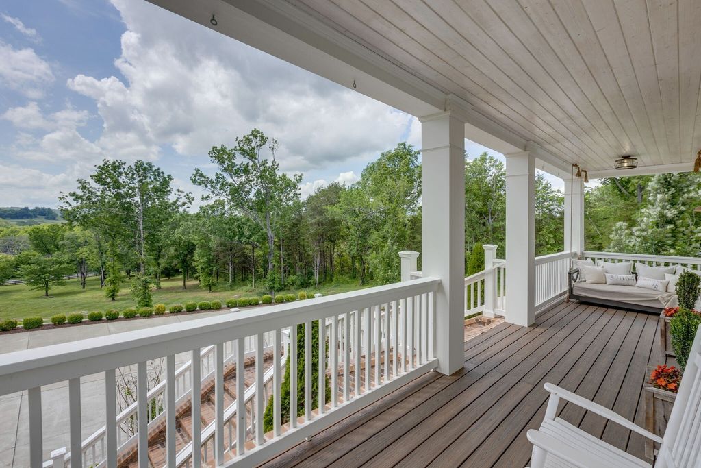 Gorgeous White Custom Farmhouse in Franklin, TN Embraces with its Warm and Welcoming Ambiance, Priced at $3.5M