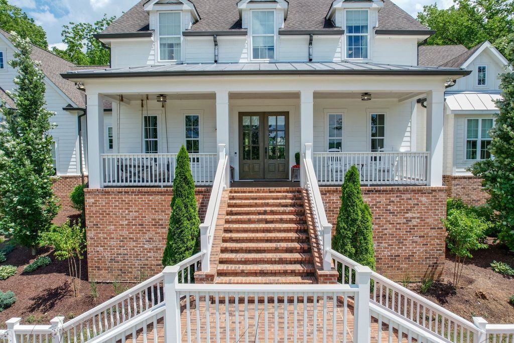 Gorgeous White Custom Farmhouse in Franklin, TN Embraces with its Warm and Welcoming Ambiance, Priced at $3.5M