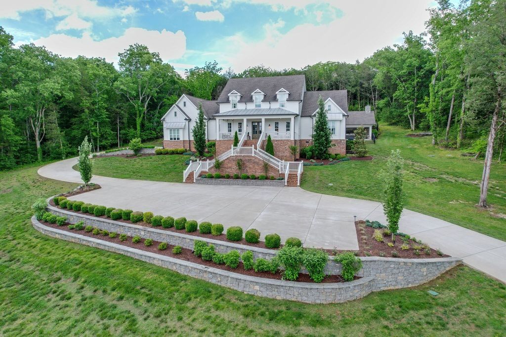 Gorgeous White Custom Farmhouse in Franklin, TN Embraces with its Warm and Welcoming Ambiance, Priced at $3.5M