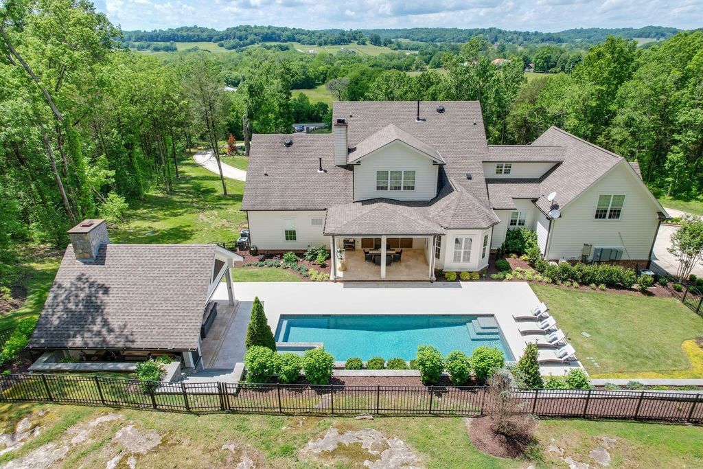 Gorgeous White Custom Farmhouse in Franklin, TN Embraces with its Warm and Welcoming Ambiance, Priced at $3.5M