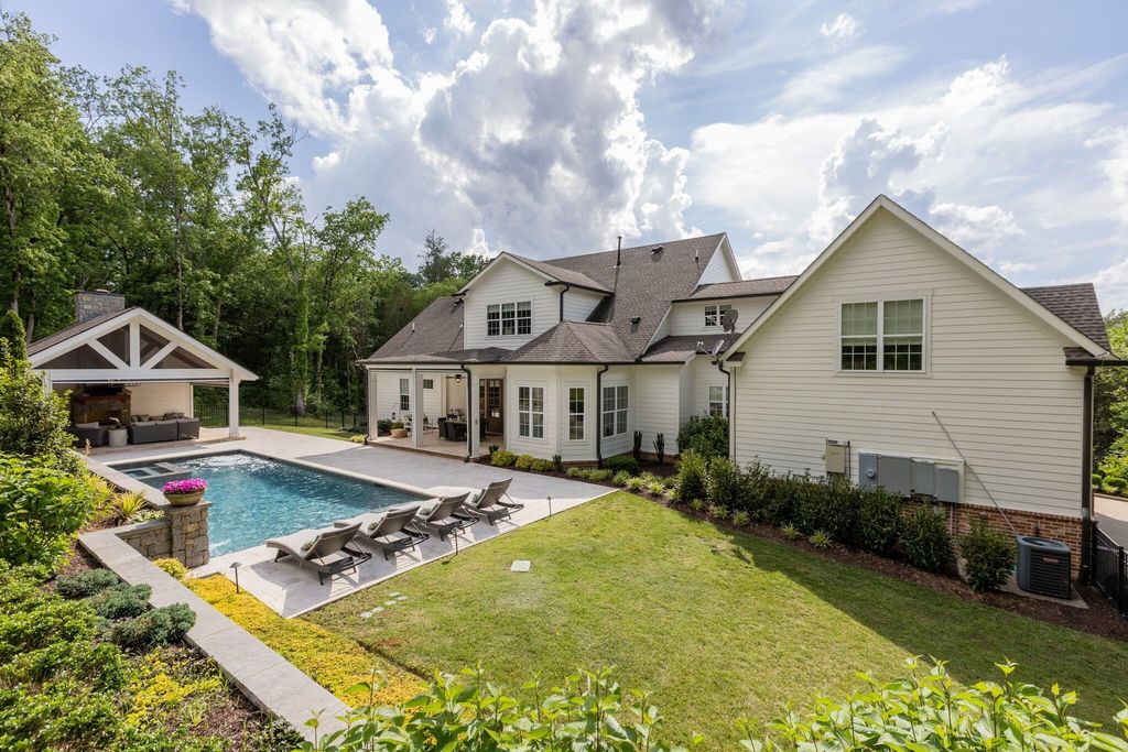 Gorgeous White Custom Farmhouse in Franklin, TN Embraces with its Warm and Welcoming Ambiance, Priced at $3.5M